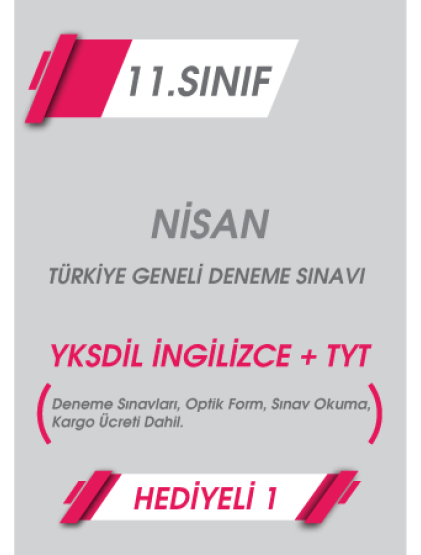 Dilko Türkiye Geneli Sınavı - 11. Sınıf - Nisan Hediyeli (5'li Deneme)